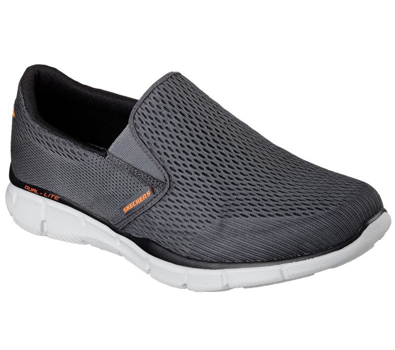 Skechers Equalizer - Double Play - Mens Slip On Shoes Grey/Orange [AU-NS1712]